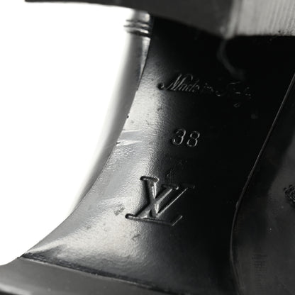 Louis Vuitton Patent Calfskin Star Trail Ankle Boots 38 Black 7 of 12