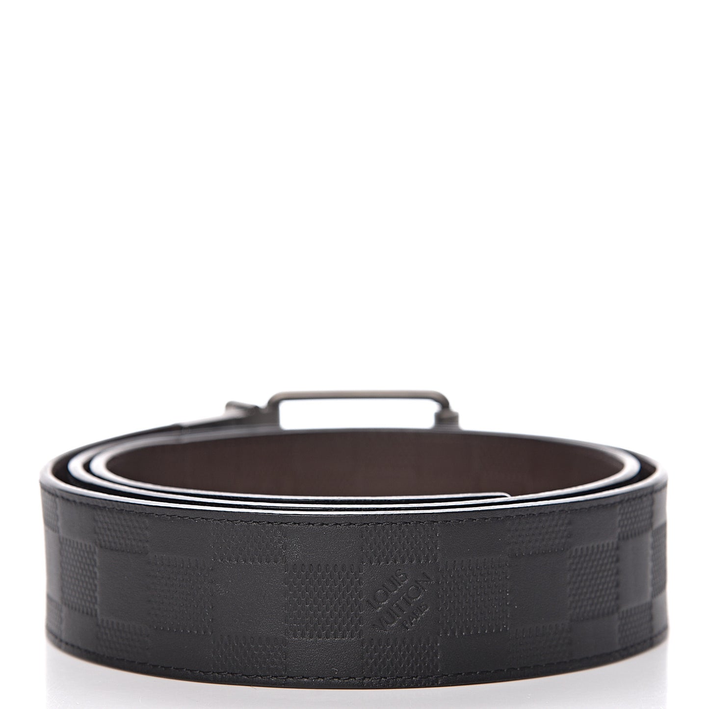 Damier Infini Calfskin 40mm Reversible Belt 100 Moka
