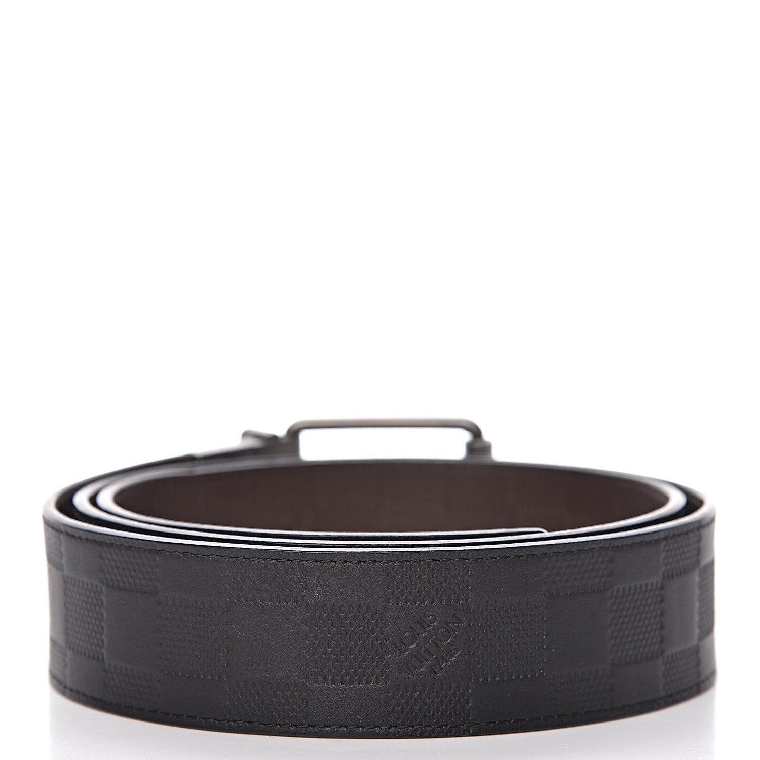 Louis Vuitton Damier Infini Calfskin 40mm Reversible Belt 100 Moka 4 of 10
