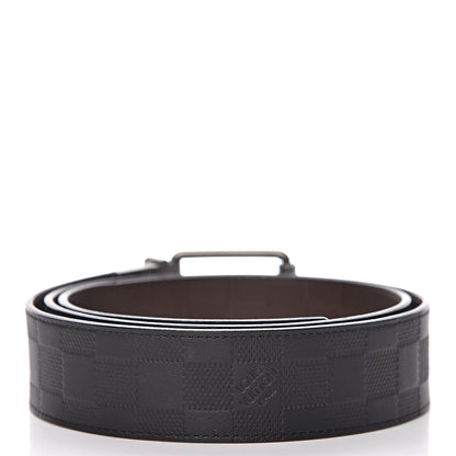 Louis Vuitton Damier Infini Calfskin 40mm Reversible Belt 100 Moka 4 of 10