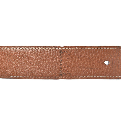 Hermes Box Togo 32mm Belt Strap 85 Black Gold 7 of 10