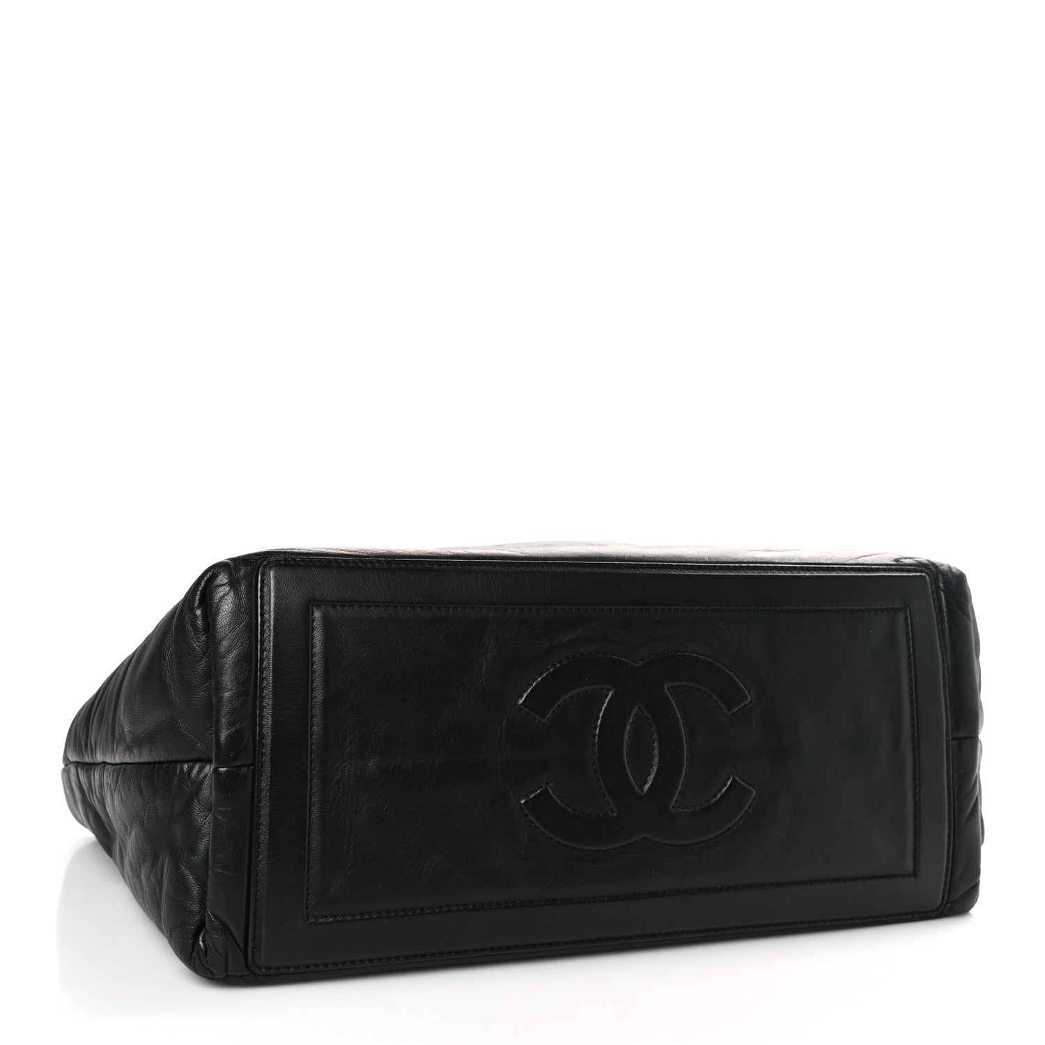 Chanel Lambskin Quilted Small Coco Cocoon Reversible Tote Black 4 of 9