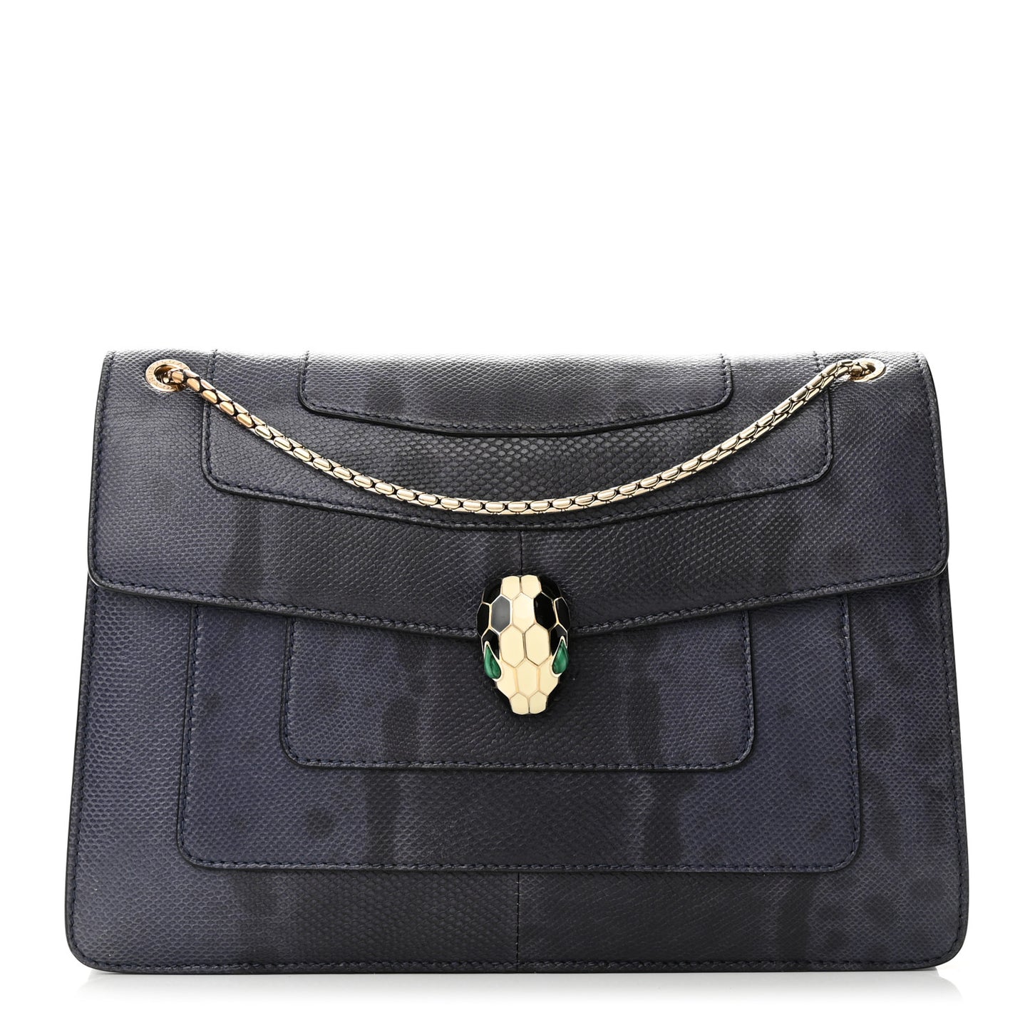 Karung Serpenti Forever Crossbody Navy Blue