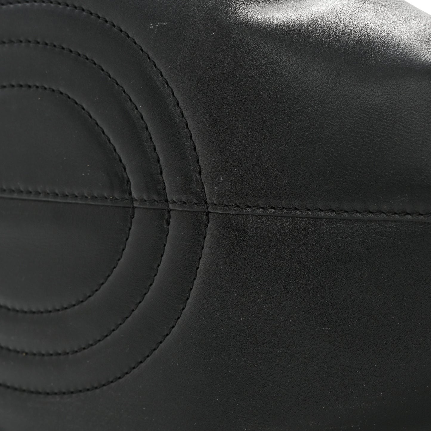 Shiny Nappa Calfskin Paseo Bag Black