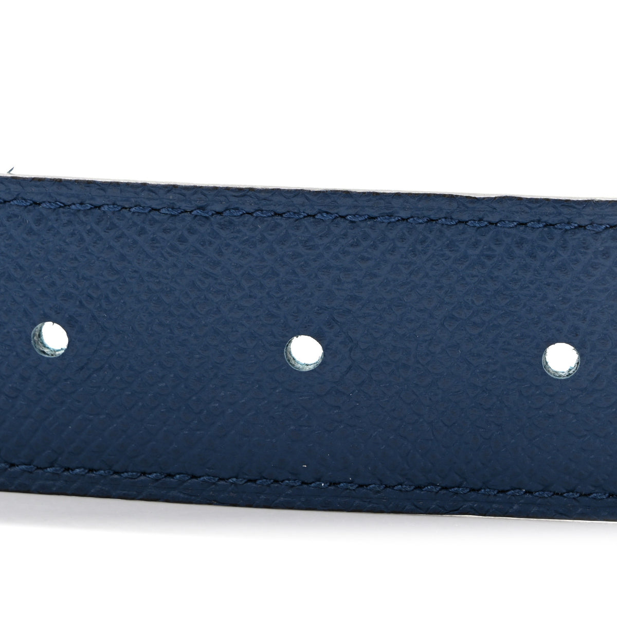 Hermes Epsom PVD Plated 32mm H Belt 85 34 Vert Bosphore Deep Blue 4 of 5