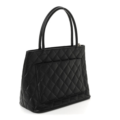 Chanel Caviar Quilted Medallion Tote Black 3 of 9