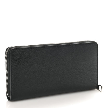 Gucci Pebbled Calfskin Dorian Zip Around Wallet Black 3 of 8