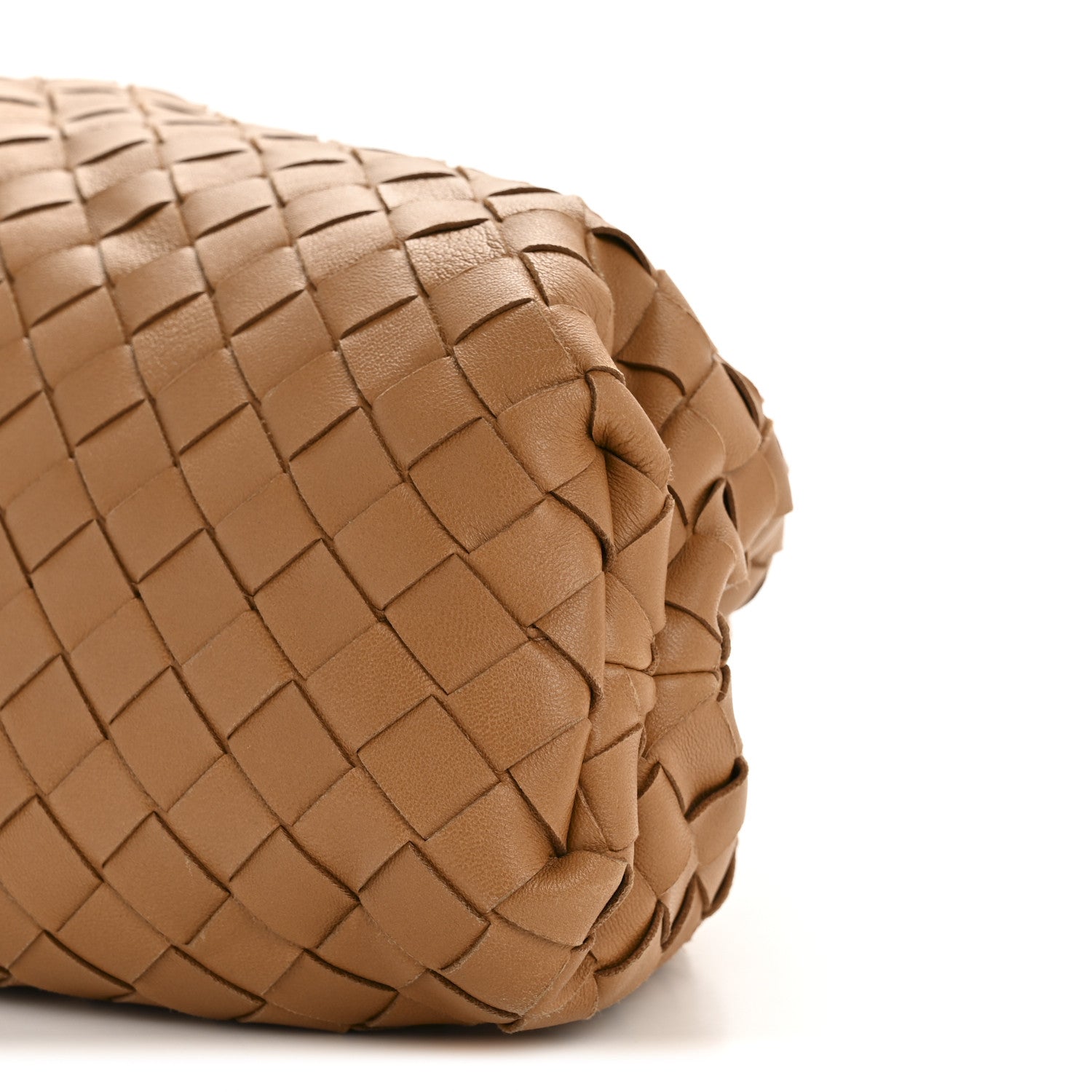 Bottega Veneta Nappa Maxi Intrecciato The Pouch Oversized Clutch Caramel 10 of 12