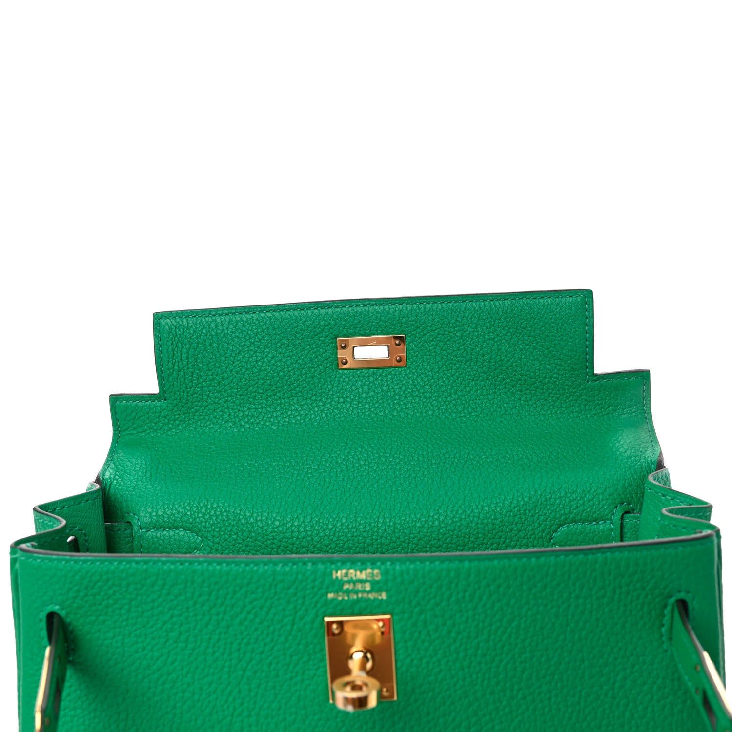 Hermes Togo Kelly Retourne 25 Menthe 14 of 36