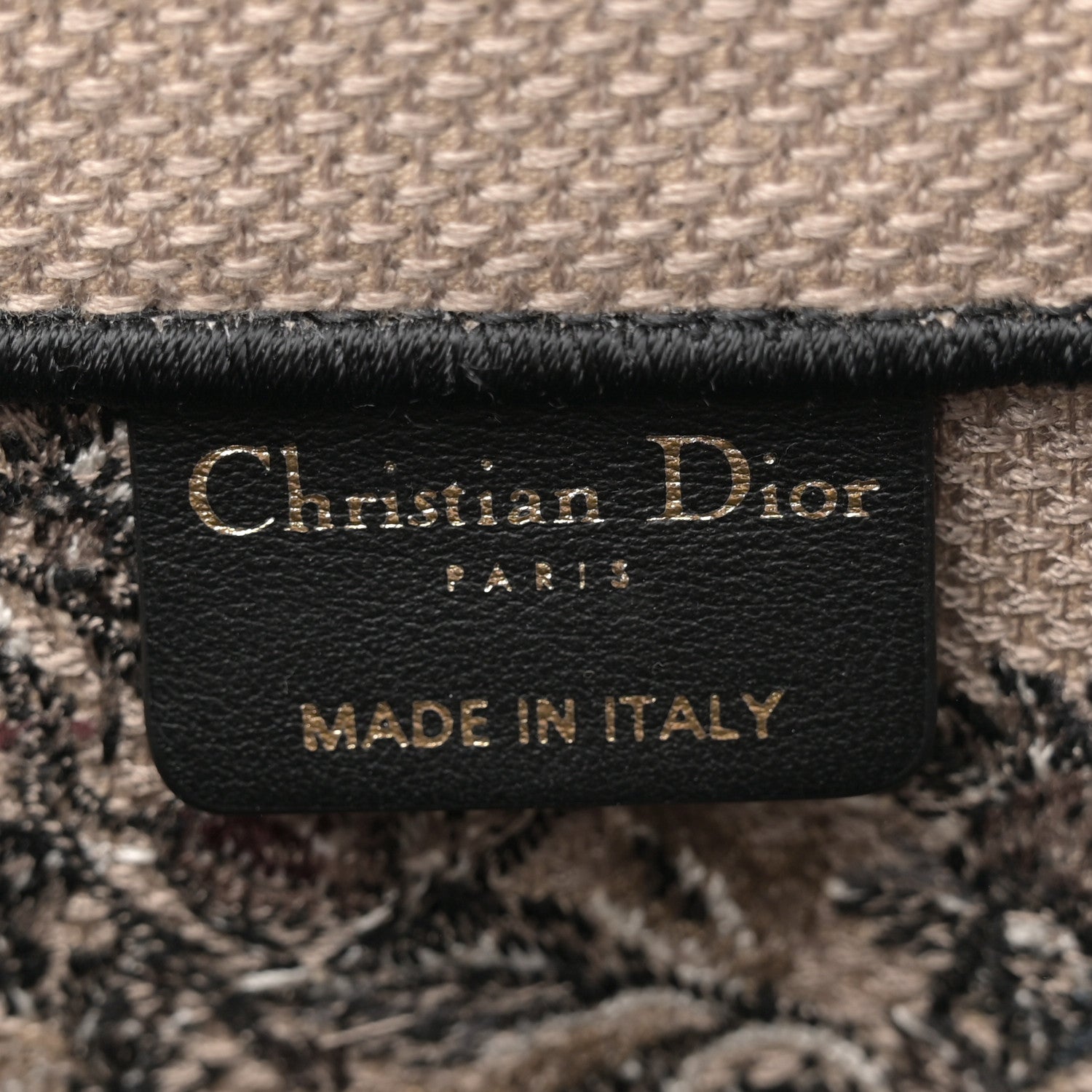 Christian Dior Canvas Embroidered Jardin D'Hiver Medium Book Tote Beige Multicolor 6 of 11