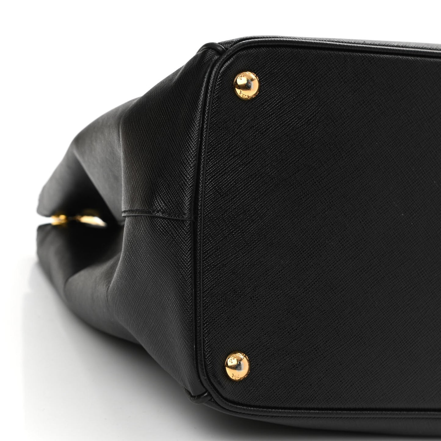 Saffiano Large Galleria Double Zip Tote Black