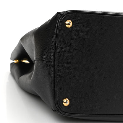 Prada Saffiano Large Galleria Double Zip Tote Black 8 of 14