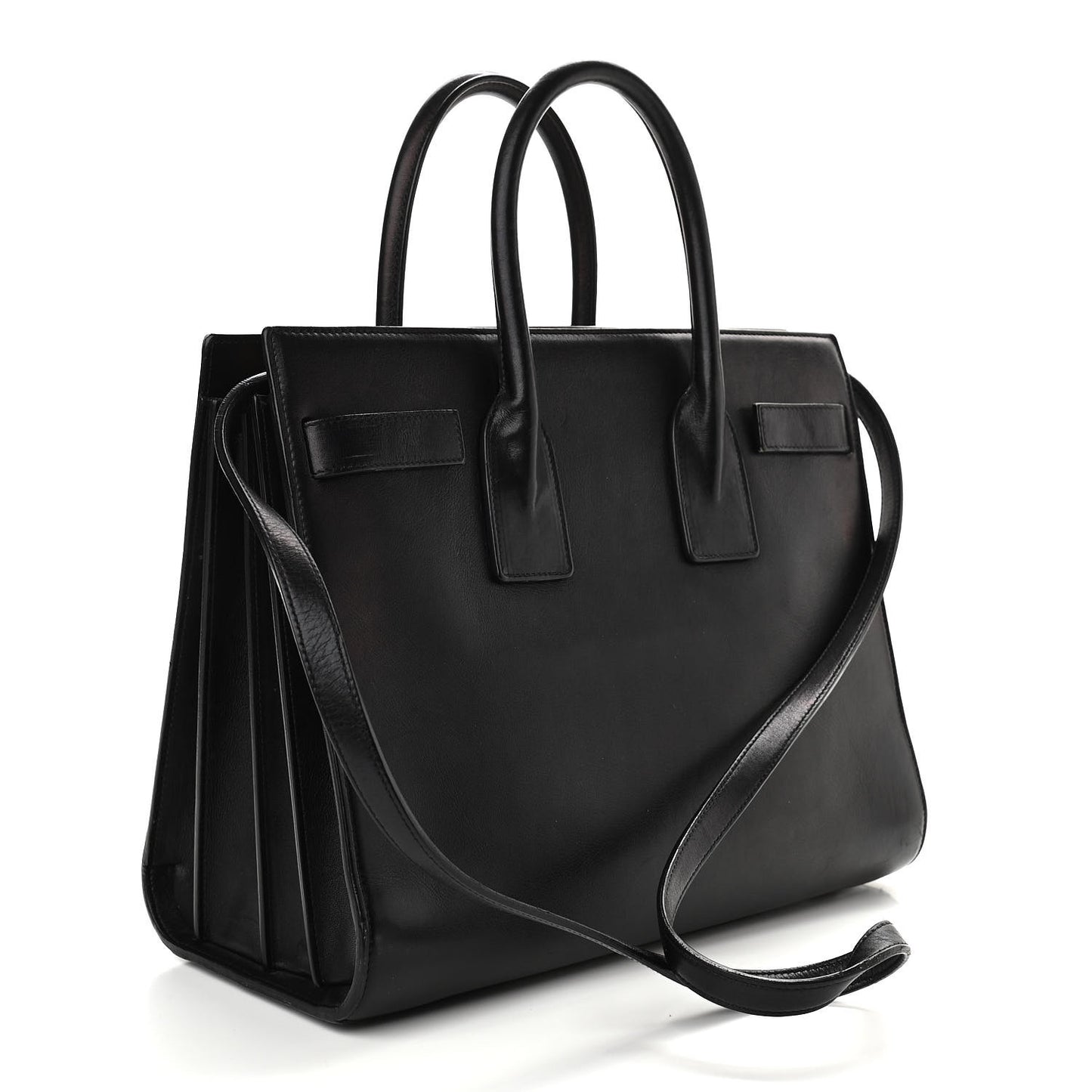 Smooth Calfskin Small Sac De Jour Black