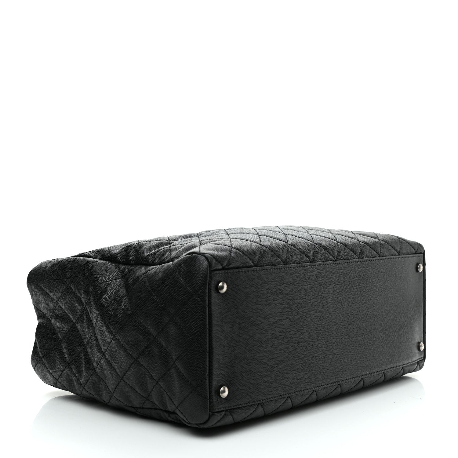 Chanel Caviar Quilted Large Coco Handle Shopping Tote Black 4 of 12