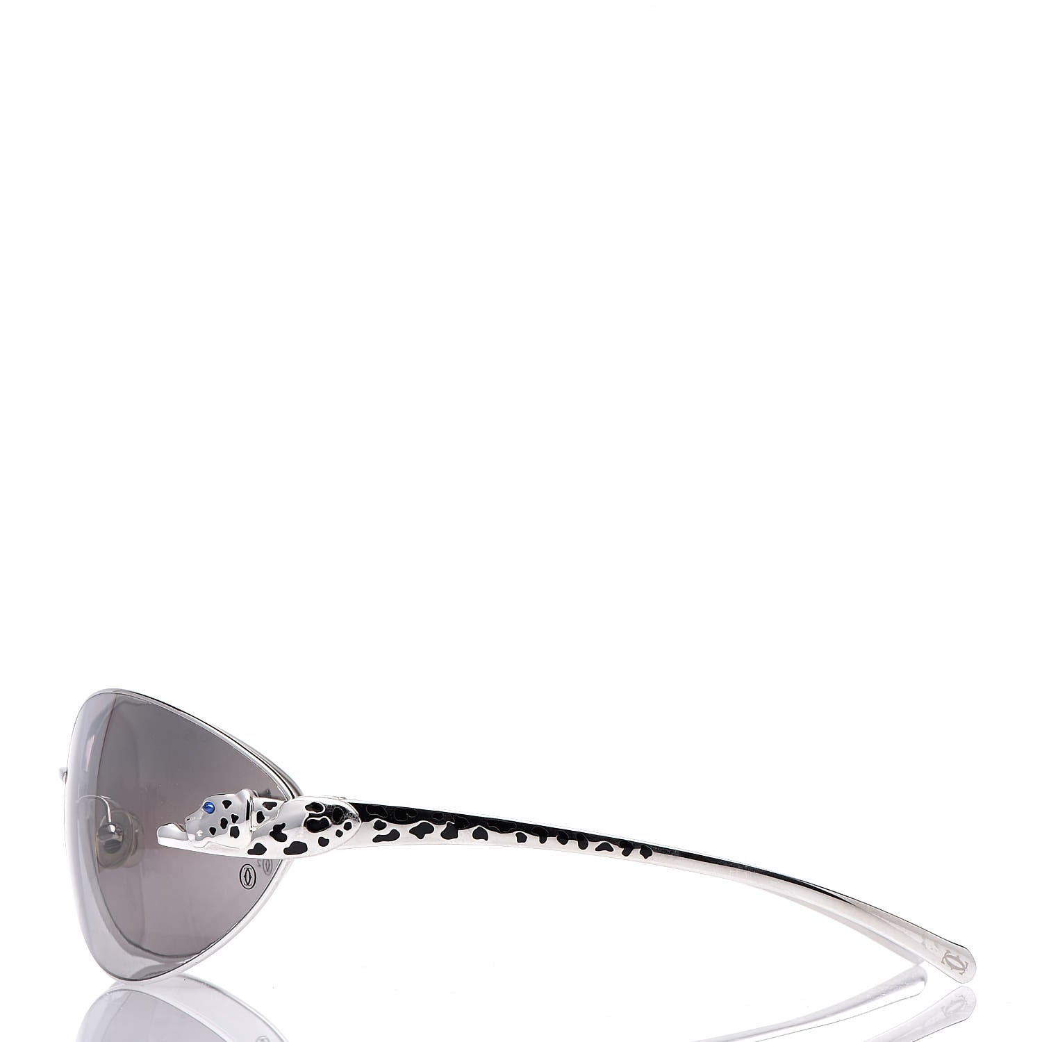 Cartier Panthere De Sunglasses Silver 3 of 7