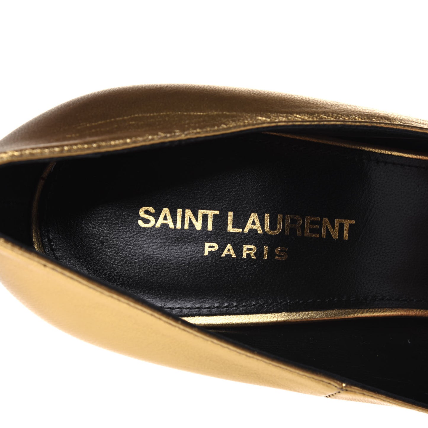 Calfskin Opyum 100 Pumps 39 Gold