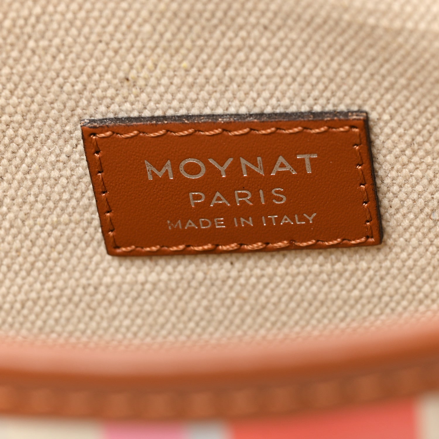 Moynat Toile 1920 Oh! Trousse Pouch Beige Multicolor 6 of 7