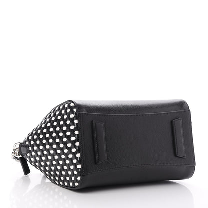 Givenchy Sugar Goatskin Woven Small Antigona Black White 4 of 7