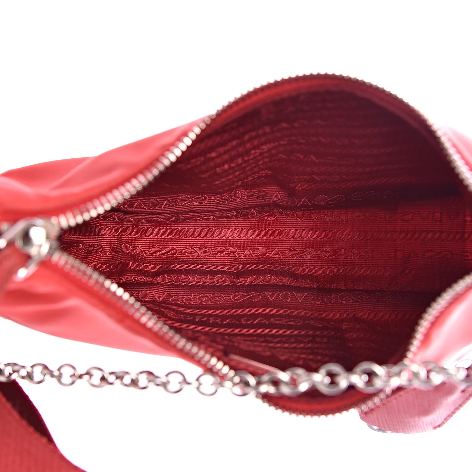 Prada Nylon Re-Edition 2005 Shoulder Bag Rosso 5 of 11