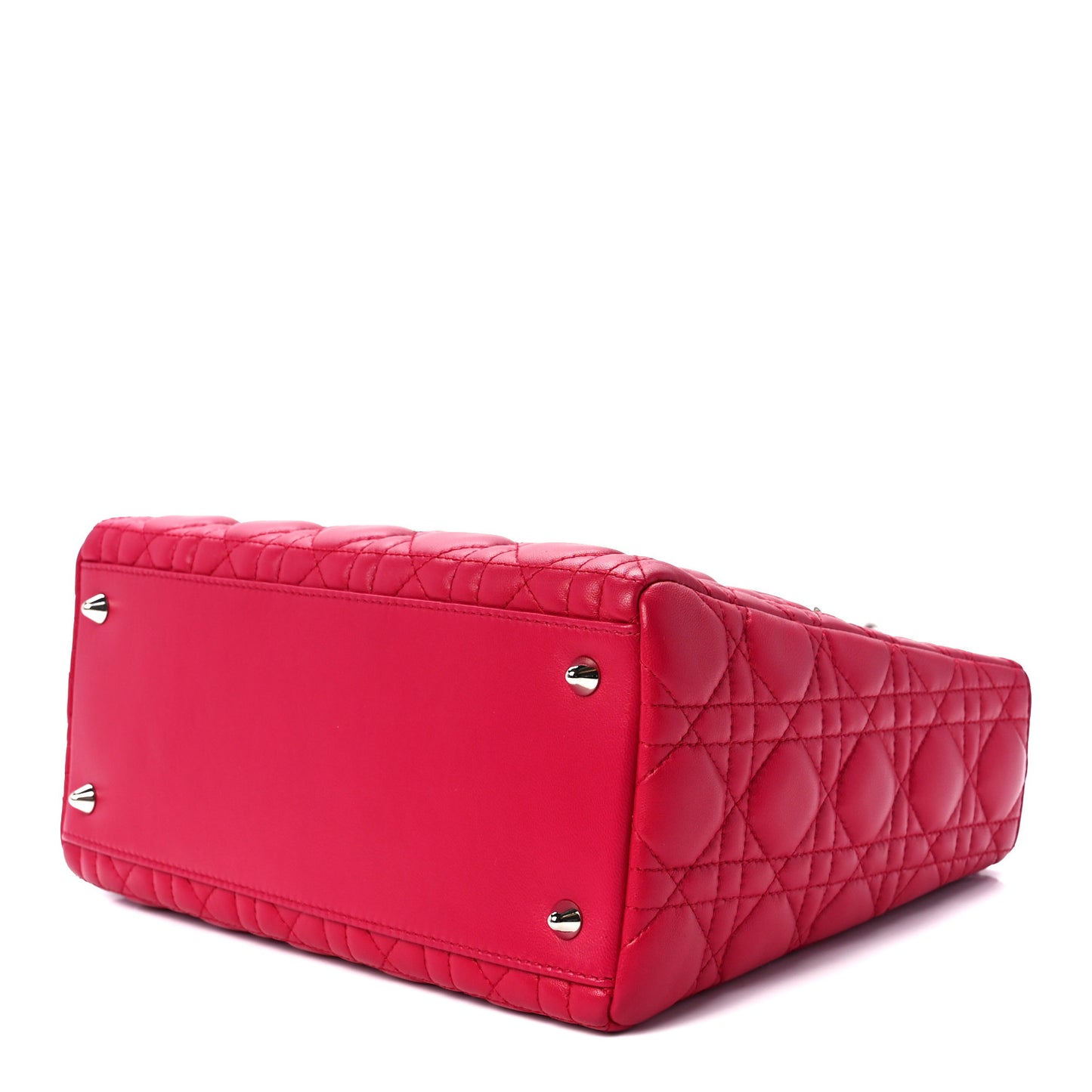 Lambskin Cannage Medium Lady Dior Pink