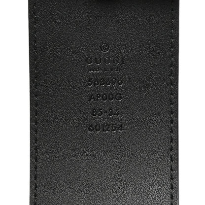 Gucci Calfskin Lizard Double G 50mm Belt 85 34 Black 5 of 8