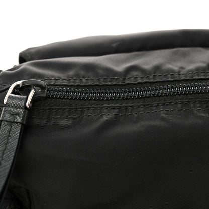 Prada Nylon New Vela Studded Messenger Black White 11 of 15