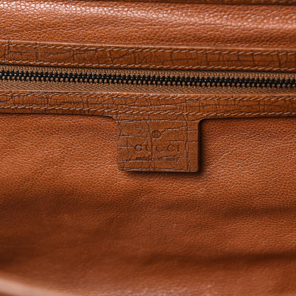 Gucci Calfskin Bamboo Bullet Satchel Brown 6 of 15