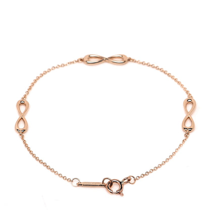 Tiffany 18K Rose Gold Infinity Endless Bracelet 5 of 12