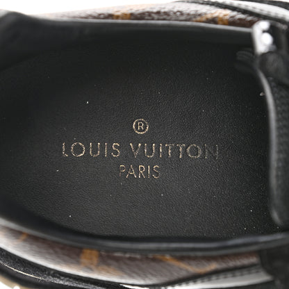Louis Vuitton Suede Monogram Run Away Sneakers 38 Black 7 of 9
