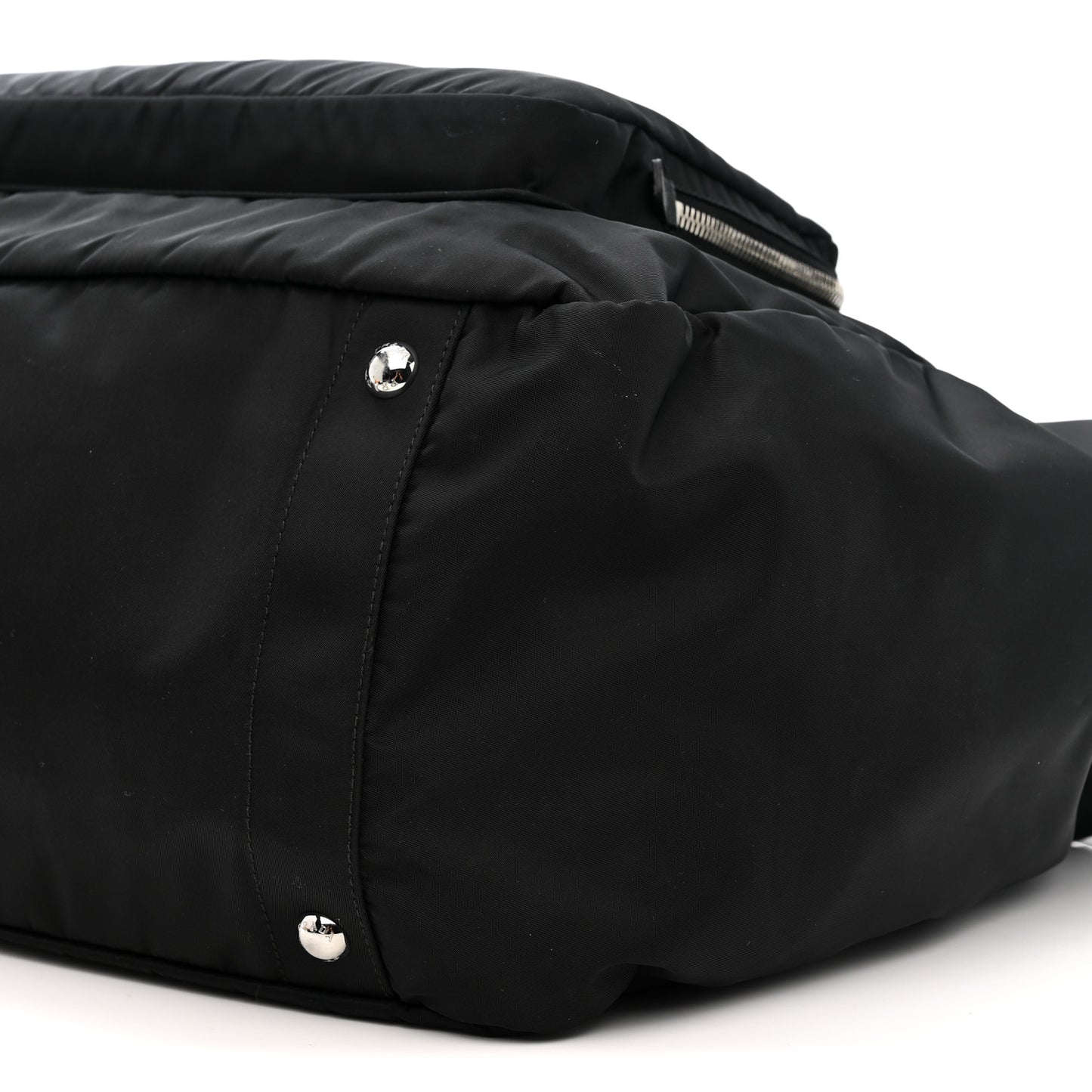 Tessuto Nylon Vela Diaper Bag Black