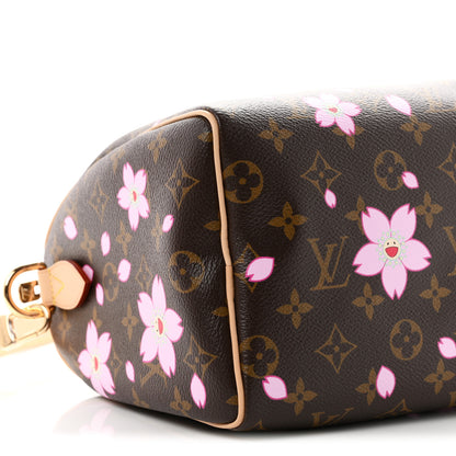 Louis Vuitton LV X TM Monogram Cherry Blossom Speedy Bandouliere 25 Sakura Brown 7 of 8