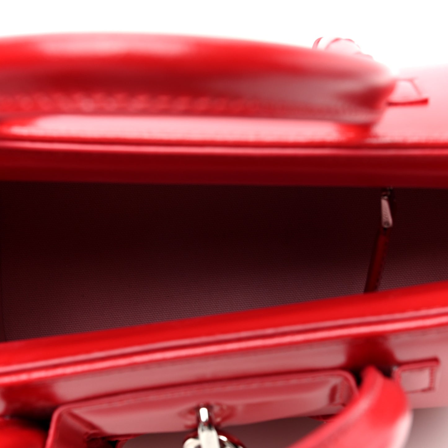 Box Calfskin Mini Lock Antigona Shoulder Bag Red