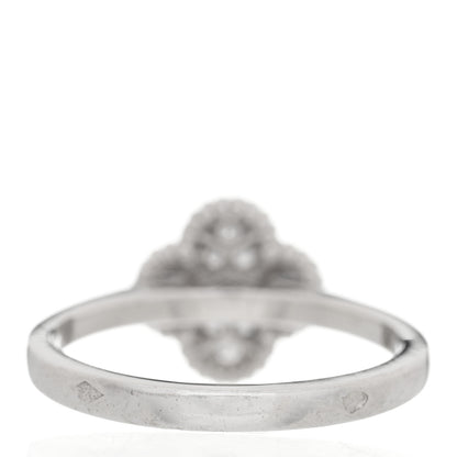 Van Cleef & Arpels 18K White Gold Diamond Sweet Alhambra Ring 50 5.25 3 of 6