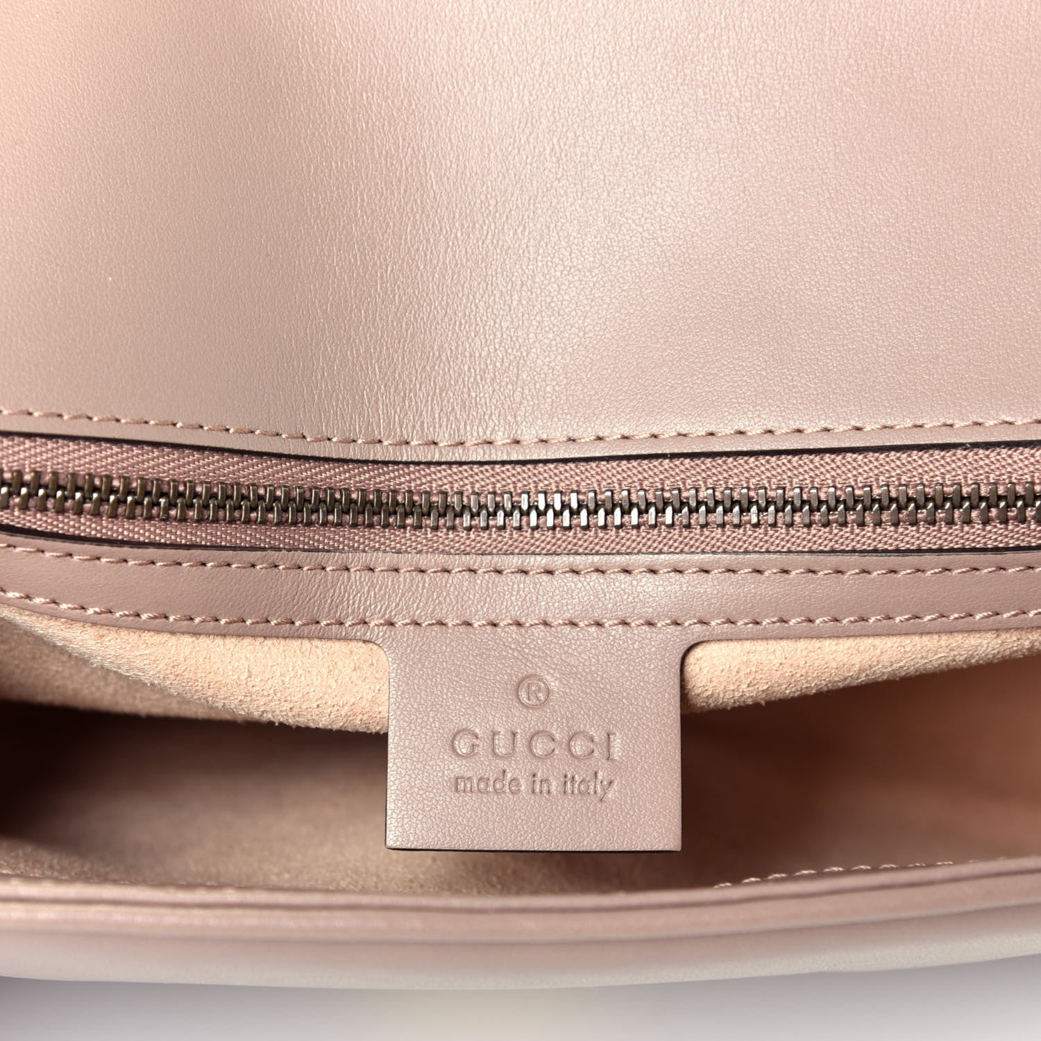 Gucci Calfskin Matelasse Small GG Marmont Shoulder Bag Porcelain Rose 6 of 10