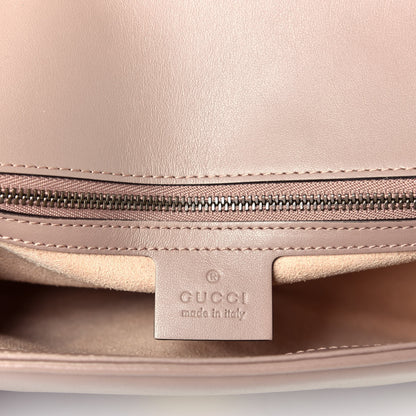 Gucci Calfskin Matelasse Small GG Marmont Shoulder Bag Porcelain Rose 6 of 10