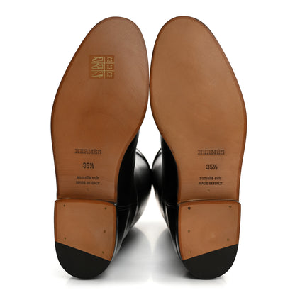 Hermes Box Kelly Jumping Boots 35.5 Black 5 of 9