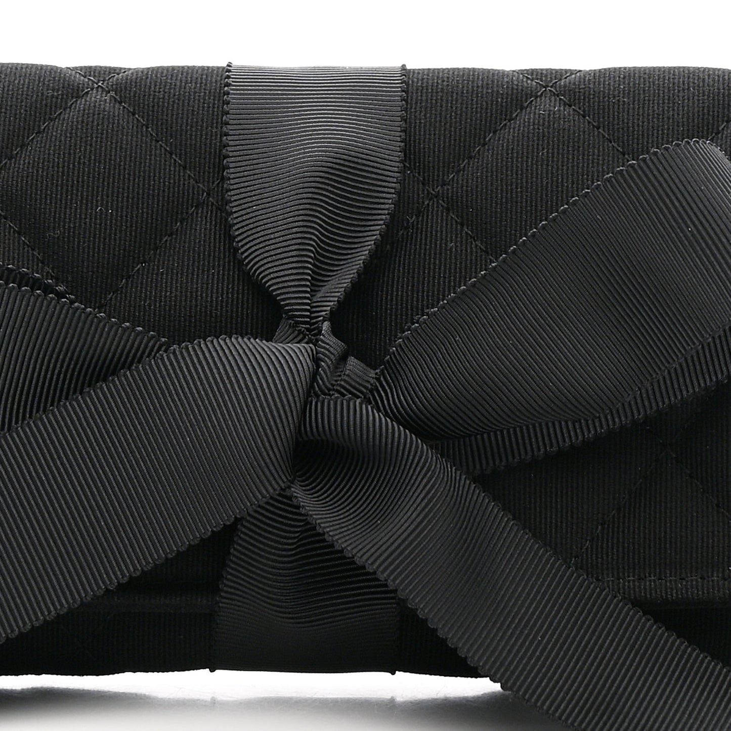 Grosgrain Quilted Jewelry Roll Case