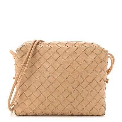 Bottega Veneta Nappa Intrecciato Small Loop Camera Bag Almond 1 of 9