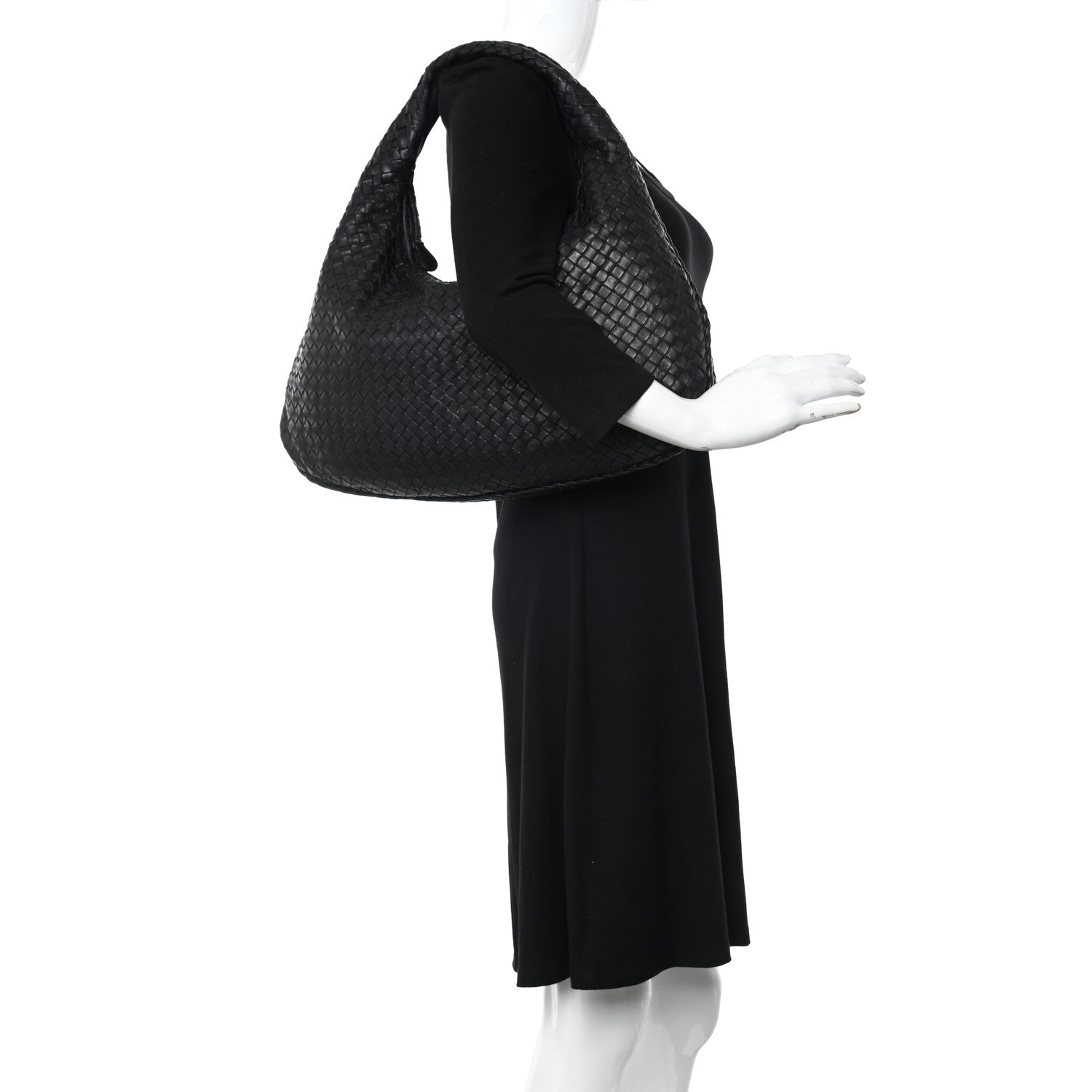 Bottega Veneta Nappa Intrecciato Large Veneta Hobo Black 2 of 10