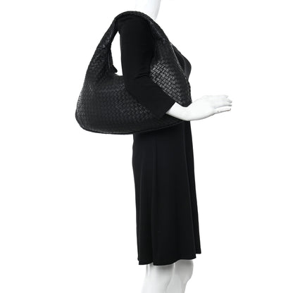 Bottega Veneta Nappa Intrecciato Large Veneta Hobo Black 2 of 10