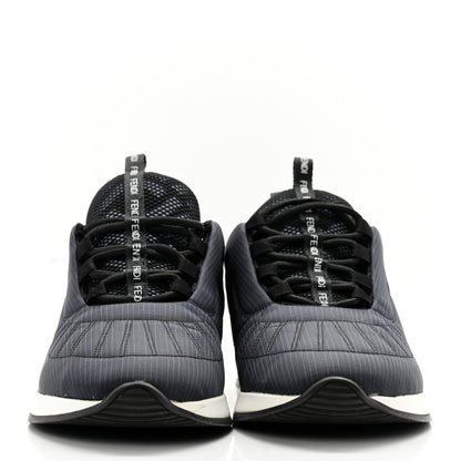 Fendi Nylon Womens FFreedom Sneakers 37 Blue Black 2 of 11