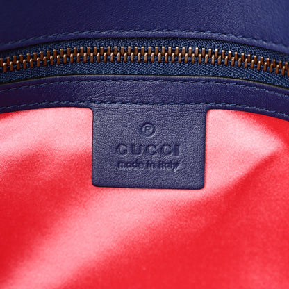 Gucci Velvet Matelasse Medium GG Marmont Shoulder Bag Cobalt Blue 6 of 10