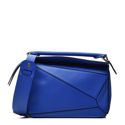Loewe Calfskin Small Puzzle Bag Electric Blue 1 of 9