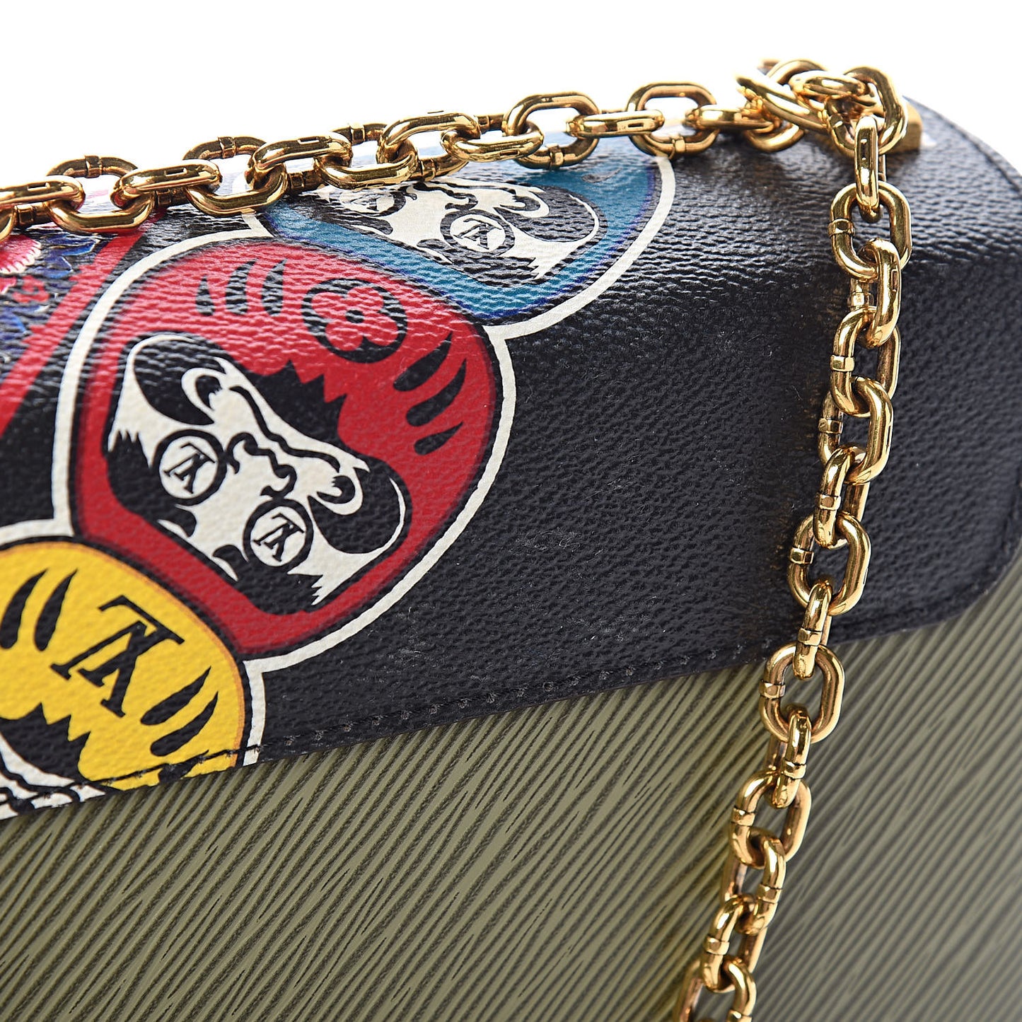 Epi Monogram Kabuki Twist Shoulder Bag MM Green