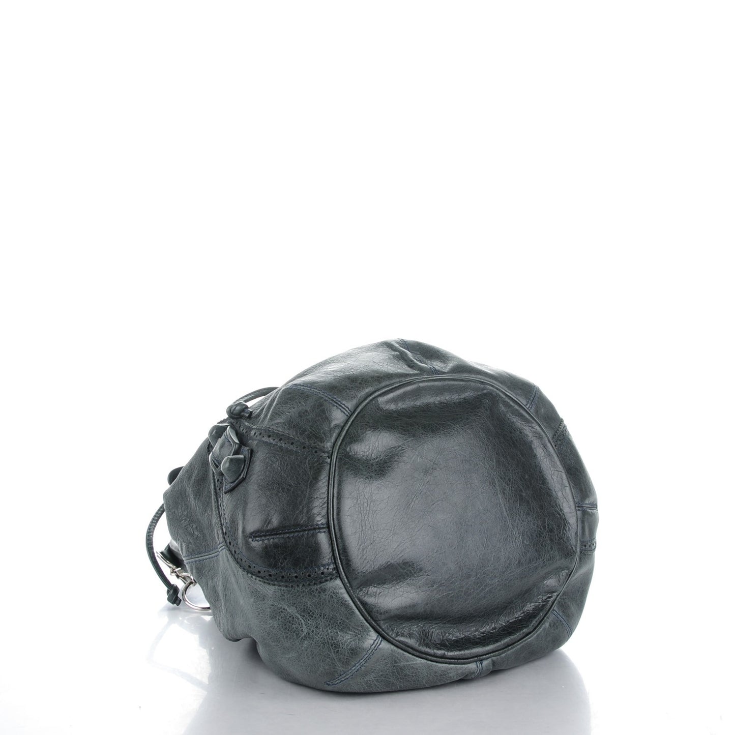 Agneau Giant Brogues Hardware Pompon Anthracite