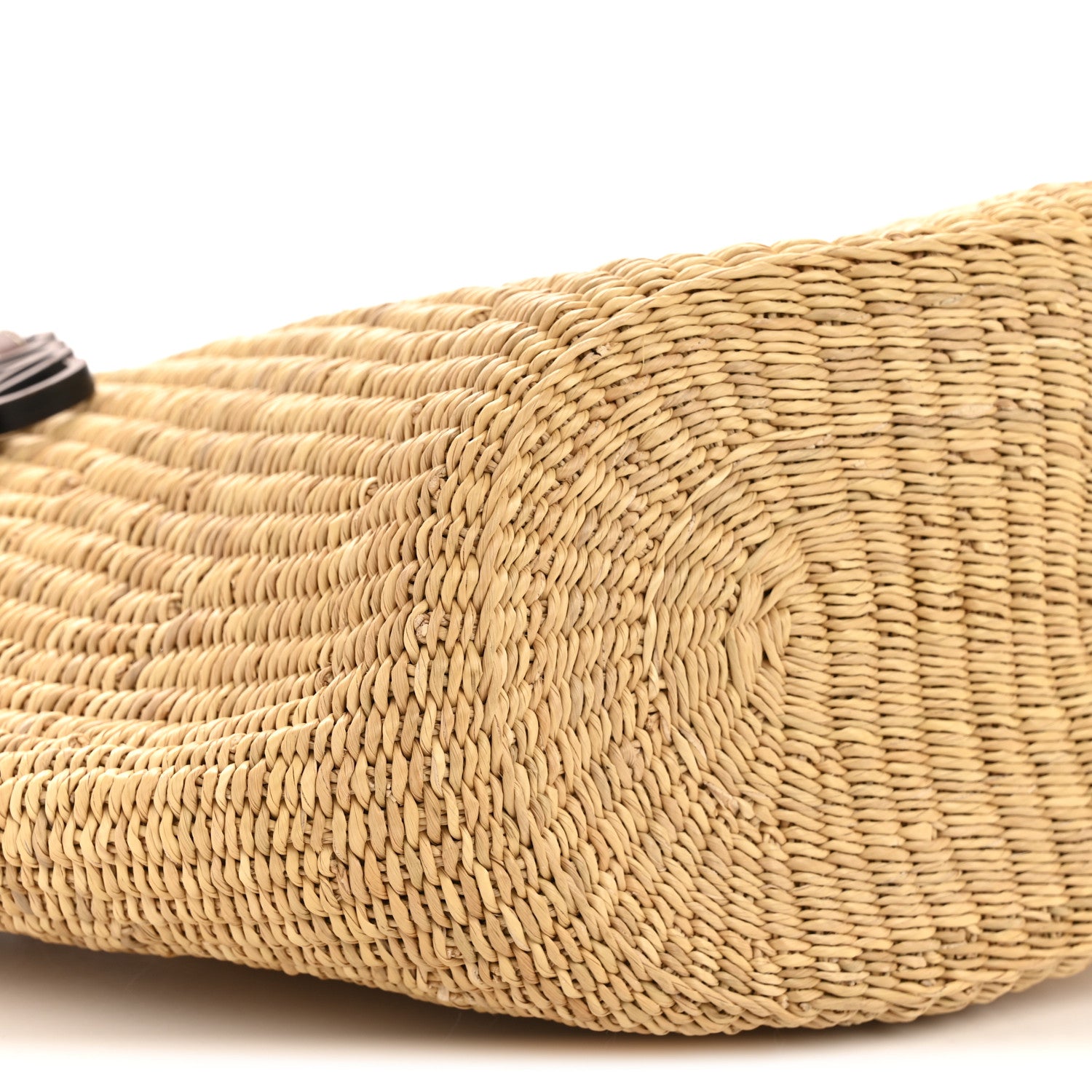 Loewe Calfskin Raffia Paulas Ibiza Small Basket Tote Bag Natural Pecan 9 of 12