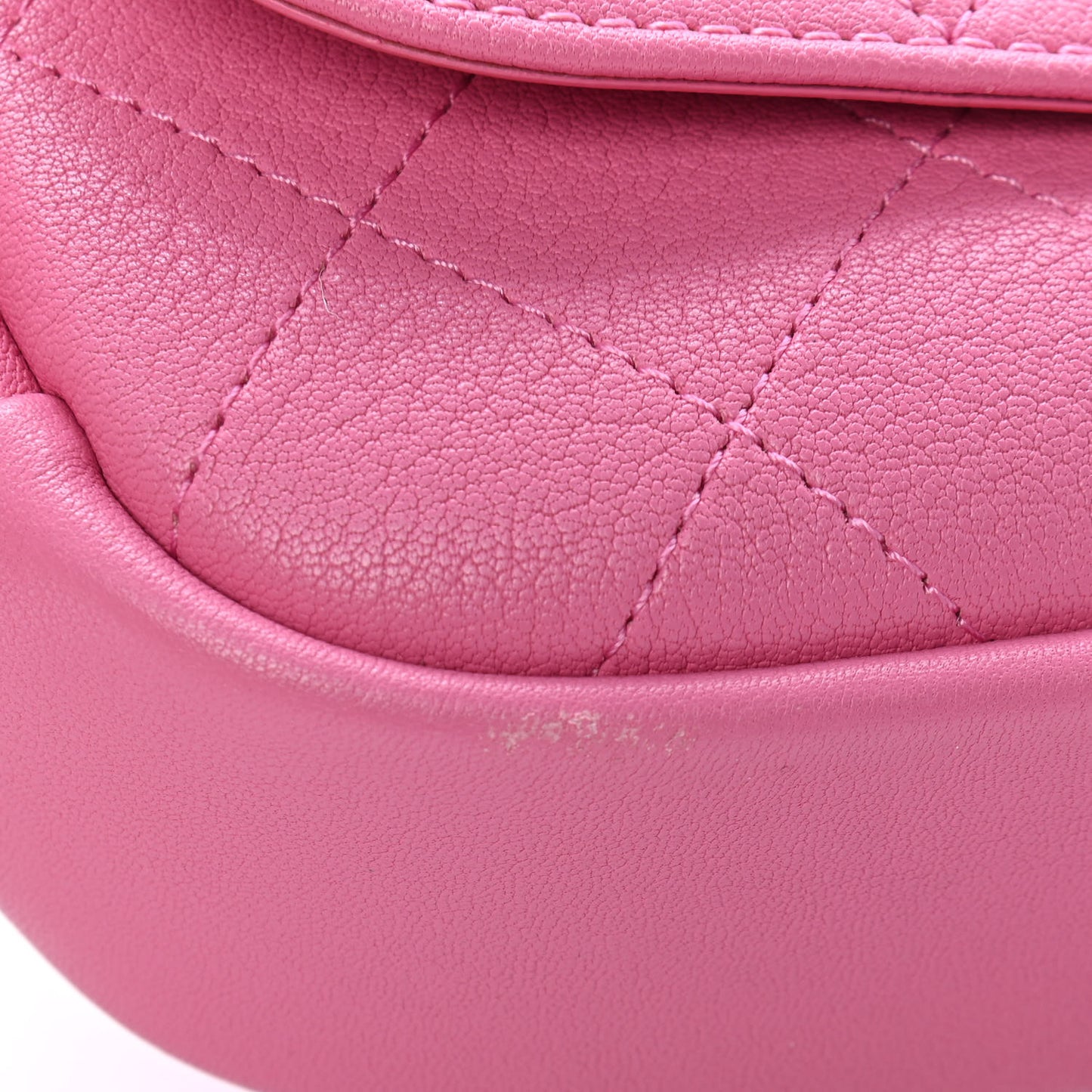 Goatskin Stitched Casual Trip Single Flap Pink