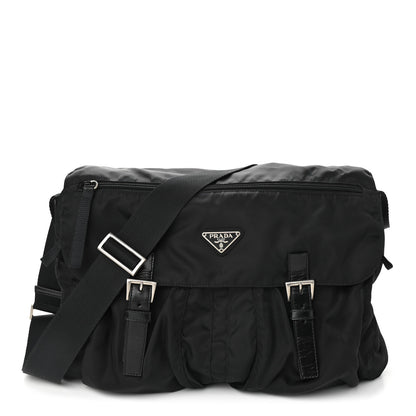 Prada Tessuto Nylon Vela Messenger Bag Black 1 of 9