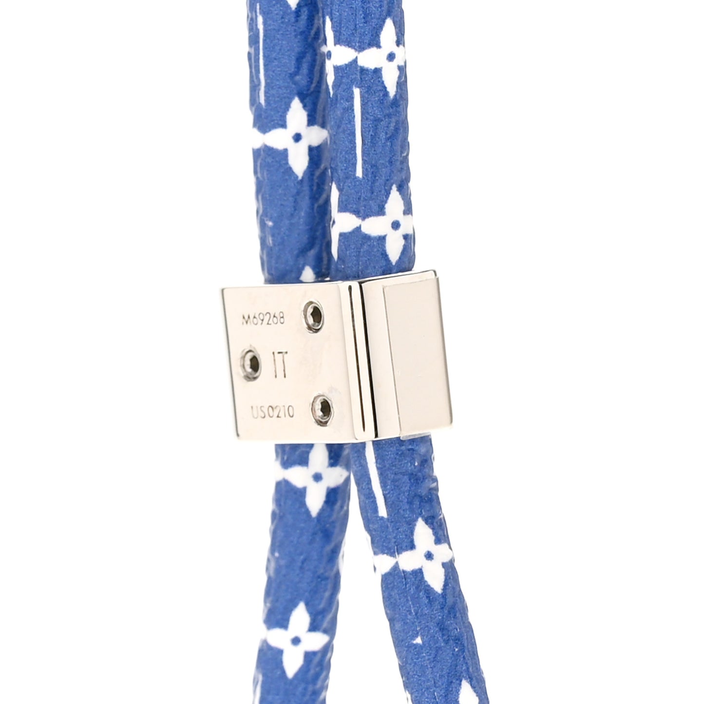 Monogram Silicone Louise Phone Holder Blue