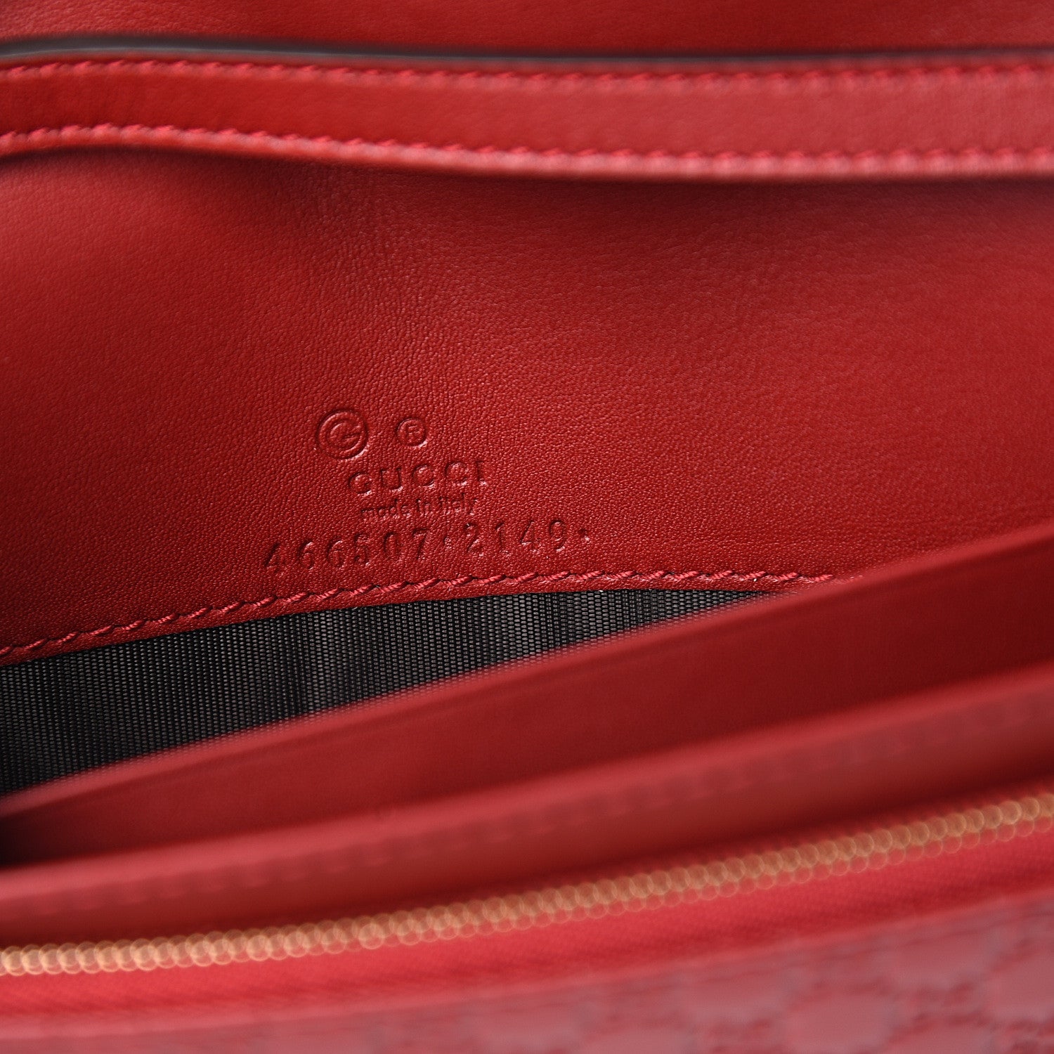 Gucci Microguccissima Crossbody Wallet Red 5 of 9